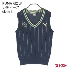 PUMA GOLF プーマゴルフ ニットベスト ネイビー系 L [240001824362]