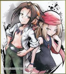 [중고] 종이 제품 아사쿠라 잎 & 공산 안나/배경 흰색 미니 색종이 색 이거 [이치 반 쿠지 SHAMAN KING 제 2 탄] E상