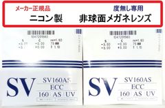 ニコン製非球面メガネレンズ ・UVカット・撥水コート付き　◆度なし専用