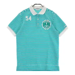 サイズ：5 JACK BUNNY ジャックバニー  半袖ポロシャツ ボーダー柄 グリーン系 [240101464016] ゴルフウェア メンズ ストスト