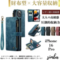 iPhone 16 Pro 財布型ケース 手帳型 ストラップ付き レザー風 カード収納 ミニマリスト風スマホカバー ターコイズブルー ブラック ブラウン レッド