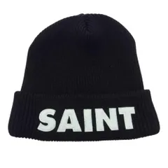 セントマイケル　ビーニー 24aw SAINT MICHAEL セントマイケルニットキャップ ブラック
