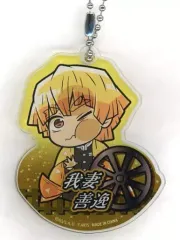 【中古】雑貨 我妻善逸(車輪) 「劇場版 鬼滅の刃 無限列車編 ぴた!でふぉめ アクリルキーホルダー」
