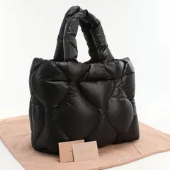 MIUMIU(OUTLET) ミュウミュウ アウトレット キルティング  5BG240 トートバッグ ナイロン/フェザー【中古】 レディースのサムネイル