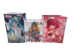 【管理番号-P】初音ミク BANPRESTO EVOLVE「白鳥の湖」/遊戯王 マジシャンズ・ヴァルキリア/「推しの子」有馬かな 1/7スケールフィギュア (ナースVer) GiGO限定 3個セット