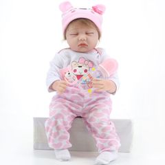 女の子♡リボーンドール 赤ちゃん人形 48cm 新生児 洋服付き 髪あり