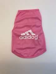 ペット用品 犬服 通気性  ドッグウェア ペットウェア　かわいいおしゃれ　小型犬　中型犬　お散歩　春夏　ADIDOG  ピンク