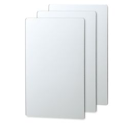 新品 コモライフ 貼るだけ簡単 軽量ミラー 3枚 ショート (30×20cm) 貼る ミラー 鏡 アクリルミラー 割れにくい