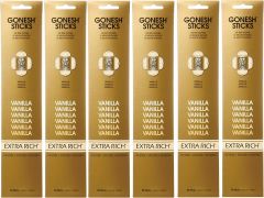 GONESH (ガーネッシュ) インセンス スティック Extra Rich バニラ 竹線香 20本入×6箱 お香