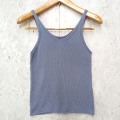 ITEMS URBAN RESEARCH アイテムズアーバンリサーチ サマーニット インナー タンクトップ  ブルー Fサイズ ◎＿□〇☆