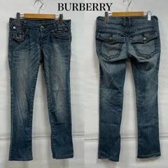 バーバリーブルーレーベル　デニムショートパンツ　ロゴ刺繍　Y2K バーバリーブルーレーベル デニムショートパンツ ロゴ刺繍 Y2K