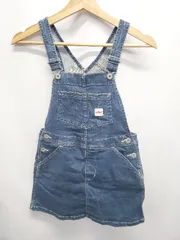 ◇ Θ EDWIN エドウィン コットン ミニ丈 サロペット スカート サイズ130 ブルー キッズ 子供服 E  【1503040003325】のサムネイル