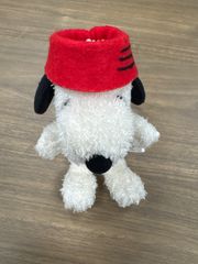 スヌーピー　PEANUTS Cafe ドッグディッシュスヌーピーマスコットキーチェーン　ぬいぐるみ