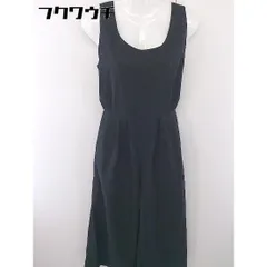 ◇ fifth フィフス リネン混 バックリボン ウエストゴム ノースリーブ サロペット ブラック レディース  【中古】 【1201080000747】のサムネイル