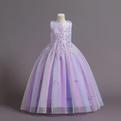 ロングドレス 子供ドレス 発表会ドレス ワンピース ドレス パーティー 誕生日 子ども 結婚式  発表会 ドレス キッズ 女の子 お姫様 ジュニアドレス ピアノ 入学式 xzdspkr