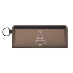 ☆ miffyブラック ☆ pgdesign ピージーデザイン STEPPO キャラクター ポーチ シリコン ポーチ ミッフィー グッズ ペンケース ペンポーチ STEPPO ステッポ 小物入れ 筆箱 透明 クリアポーチ p+g design ピージーデザイン