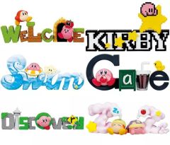 [중고] 트레이딩 피규어 총 6종 세트 [별의 커비 Kirby & Words]
