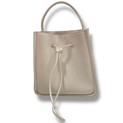 3.1phillp lim スリーワンフィリップリム Soleil Small Bucket ポーチ付き ハンドバッグ バケットバッグ ドローストリング開閉式 カジュアル 上品 シンプル ホワイト レディース ゴーゴー古着セントラルパーク名古屋店No.695Y