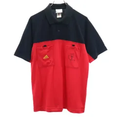 アディダス 2002 FIFA WORLD CUP 半袖 ポロシャツ M レッド 他 adidas 日韓 ワールドカップ メンズ