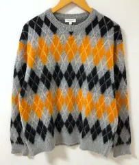 BEAUTY&YOUTH（ビューティーアンドユース　ユナイテッドアローズ）1213-105-3481　アーガイル　シャギーニット　セーター【E2406-007】