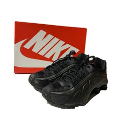 ◆中古品◆ ナイキ NIKE SHOX R4 ショックス R4 HQ1988-001 27.5cm ブラック 黒 メンズ スニーカー 箱有 V89271NH