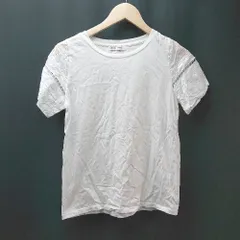 ◇ URBANRESEARCH アーバンリサーチ クルーネック ホワイト 無地 半袖 カットソー サイズF ホワイト レディース E  【1308160030592】