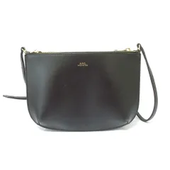 良品 A.P.C. アーペーセー SARAH レザー ミニ ショルダーバッグ ブラック レディース 古着 中古 USED