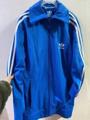 adidas(アディダス) ヨーロッパ 青 ジャージ 100 トラックトップス 白 ジャケット ホワイトオニオン ジップアップ