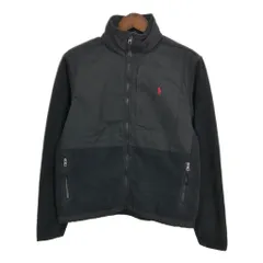 Polo by Ralph Lauren ポロ ラルフローレン フリースジャケット ブラック (メンズ M) 中古 古着 S1492