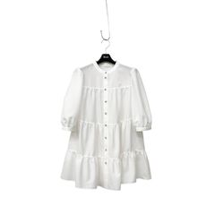 Rene ルネ ビジューボタン ティアード ブラウス 2024年購入　ブルー 2024年 Rene ルネ ビジューボタン ティアード ブラウス