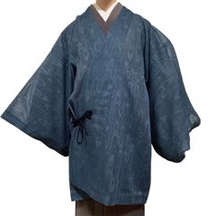 R-1300　和装コート　夏コート　道中着　裄67センチ　ポリエステル　レディース　日本製　透け感あり