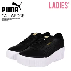 PUMA (プーマ) CALI WEDGE WNS (カリ ウェッジ ウィメンズ) レディース ローカット スニーカー フットウェア 厚底 重厚 シューズ 靴 くつ タウンユース 普段使い カジュアル ブラック 黒 373438 02 373438-02
