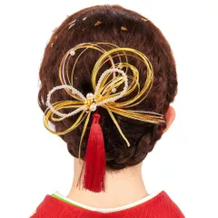 【新着商品】髪 着物 袴 飾り 七五三 花 和装 つまみ細工 コーム 結婚式 付き 髪 金箔 振袖 飾り 浴衣 卒業式 髪留め 成人式 髪飾り ヘアアクセサリー [OTAKUMARKET]