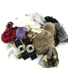 コサージュ・タックピン・ブローチ 30点セット 未使用有 アクセサリー まとめて 大量 レディース 【中古】