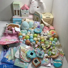 ★ すみっコぐらし グッズ まとめ まとめ商品 大量 120点 ぬいぐるみ トートバッグ、ショルダーバッグ、ボディバッグ、ゴミ箱、ソープディスペンサー、すみっコベビー グラス3点セット、すみっコあつめゲーム など 5.20kg