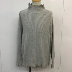 JEANASIS ジーナシス ニット クラッシュハイネックプルオーバー