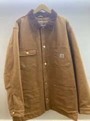 CARHARTT MICHIGAN CHORE COAT カーハート ミシガン チョアコート XL ブラウン 茶 ジャケット カバーオール コート【Z0495-001】▽217