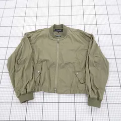 ◇ Θ COMME CA ISM コムサイズム ミリタリー 長袖 ブルゾン ジャンパー サイズ11 カーキ系 レディース E  【1508260062534】
