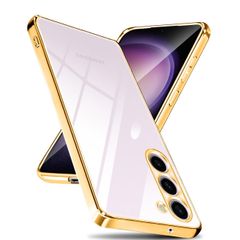 【特価セール】S23 透明な背面 ケース ケース 米軍MIL規格 S23 SGS認証 ギャラクシー TPU 携帯ケース 韓国 おしゃれランキング 衝撃吸収 スマホケース カバー 指紋防止 耐衝撃 滑り止め メッキ加工 黄変防止 クリア ソフト ケース SCG1