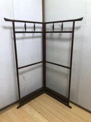 稀少/古道具/当時物/無垢材/木製/衣紋掛け/衣桁/着物掛け/14