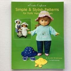洋書 ドール 手作り人形の服 ハットとシューズ シンプル&スタイリッシュパターン