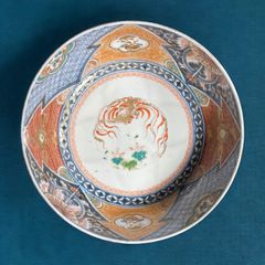 【現品限り!!】伊万里 大鉢 [鳳凰松竹梅草花文] 金彩 赤絵 色絵 鉢 丸皿 盛り皿 飾り皿 古伊万里 古美術 明治 和食器 骨董品 アンティーク