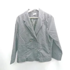 ◇ ⊇ flower フラワー チェック柄 長袖 ジャケット サイズ 表記なし ダークグレー系 レディース E  【1409100031997】