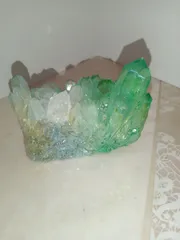 水晶クラスター（染色）ブルー&グリーン