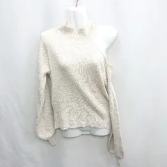 ◇ ⊇ who's who Chico フーズフーチコ 長袖 ニット サイズF ホワイト系 レディース E  【1412090018343】