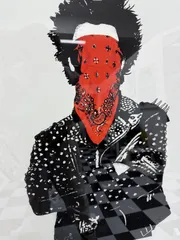 DOLK ストリートアート シルクスクリーンプリント DOLK「Punk Yellow by DOLK」シルクスクリーン :: 絵画買取