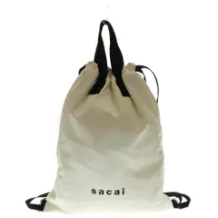 Sacai (サカイ) 22SS Reversible Knappsack リバーシブルナップサック バンダナ総柄トートバッグ 巾着 レッド/ホワイトのサムネイル