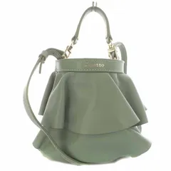 レペット Repetto ENVOLEE BAG ショルダーバッグ ハンドバッグ 2way レザー フリル 緑 グリーン /YI20のサムネイル
