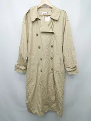 ◇ ◎ ●未使用● MOCOLOCO モコロコ 薄手 タグ付き ロング シンプル 通勤 長袖 コート ベージュ レディース P  【1403110013073】