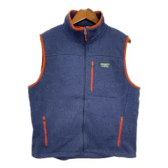 L.L.Bean エルエルビーン フリースベスト アウトドア ネイビー (メンズ L REG) 中古 古着 T0409